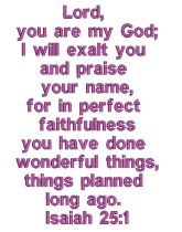 Isaiah 25:1