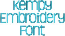 Kempy Embroidery Font Machine Embroidery Designs by JuJu