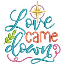 Free Love Came Down Machine Embroidery Designs by JuJu