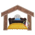 Manger Applique | Machine Embroidery Designs by JuJu
