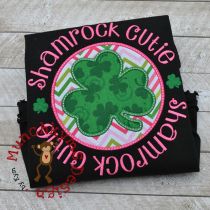 Shamrock Cutie Applique | Machine Embroidery Designs by JuJu