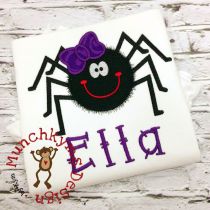 Spider Bow Applique | Machine Embroidery Designs by JuJu