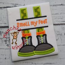 Split Halloween Feet Applique | Machine Embroidery Designs by JuJu