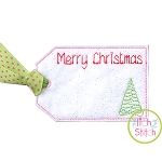 ITH Merry Christmas Tree Gift Card Holder and Tag | Machine Embroidery Designs by JuJu