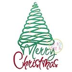 Merry Christmas Tree | Machine Embroidery Designs by JuJu