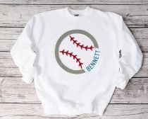 Baseball For Name Applique