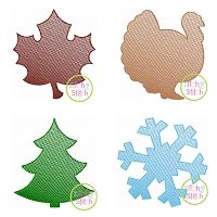 Monthly Mini Sketch Embroidery Set 4 | Machine Embroidery Designs by JuJu