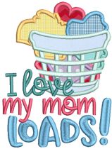Mother's Day Word Art 2 Machine Embroidery Designs by JuJu