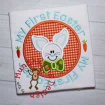 My First Easter Boy | Machine Embroidery Designs by JuJu