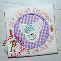 My First Easter Girl | Machine Embroidery Designs by JuJu