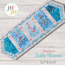 ITH Nautical Table Runner | Machine Embroidery Designs by JuJu