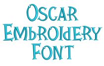 Oscar Embroidery Font | Machine Embroidery Designs by JuJu