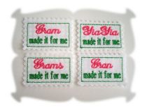 Lil Label Iron Ons Set 2 | Machine Embroidery Designs by JuJu