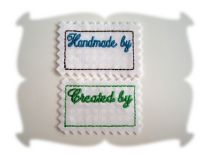 Lil Label Iron Ons Set 3 | Machine Embroidery Designs by JuJu