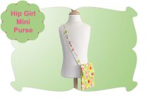 Hip Girl Mini Purse | Machine Embroidery Designs by JuJu