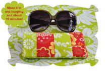Pieced Sunglasses Case 2 | Machine Embroidery Designs by JuJu