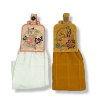 ITH Swirly Kitchen Towel Toppers 1 | Machine Embroidery Designs by JuJu