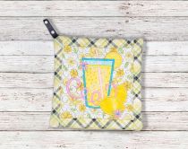 ITH Fresh Lemons Pot Holder 2 | Machine Embroidery Designs by JuJu