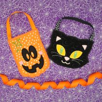 Halloween Treat Bags 2 | Machine Embroidery Designs by JuJu