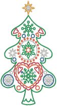 Scandinavian Christmas 1 Machine Embroidery Designs by JuJu