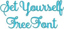 Set Yourself Free Embroidery Font Machine Embroidery Designs by JuJu