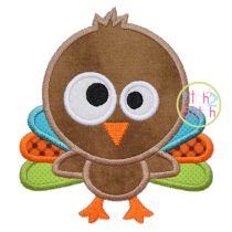 Silly Turkey Applique | Machine Embroidery Designs by JuJu