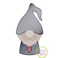 Gnome Dad Sketch | Machine Embroidery Designs by JuJu