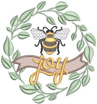 Sweet Honey Bee Machine Embroidery Designs by JuJu