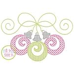 Swirly Ornament Trio Motif Embroidery | Machine Embroidery Designs by JuJu
