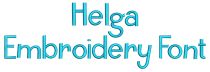 Helga Embroidery Font | Machine Embroidery Designs by JuJu