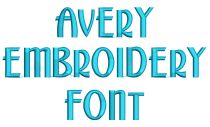Avery Embroidery Font | Machine Embroidery Designs by JuJu