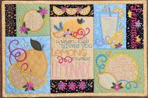 ITH Fresh Lemons Placemat | Machine Embroidery Designs by JuJu