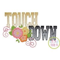 Touchdown Flowers Applique | Machine Embroidery Designs by JuJu