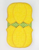 ITH Tulips Potholder | Machine Embroidery Designs by JuJu