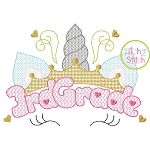 Unicorn Horn 3rd Grade Motif Embroidery | Machine Embroidery Designs by JuJu