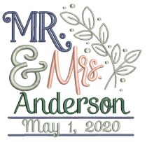 Wedding Templates 3 Machine Embroidery Designs by JuJu