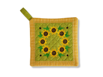 ITH Sunflower Wreath Pot Holder | Machine Embroidery Designs by JuJu