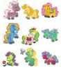 Pretty Ponies Applique Machine Embroidery Designs by JuJu 