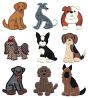 Top Dog Applique Set 2 Machine Embroidery Designs by JuJu