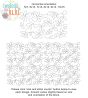 Daisy Chain Simple Leaves End-to-End Quilting Design | Machine Embroidery Designs by JuJu