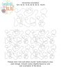 Hearts And Paw Prints End-to-End Quilting Design | Machine Embroidery Designs by JuJu