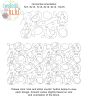 Hens And Eggs End-to-End Quilting Embroidery Design | Machine Embroidery Designs by JuJu