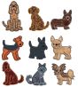 Top Dogs Applique Set 5 Machine Embroidery Designs by JuJu