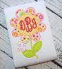 Flower Monogram Applique | Machine Embroidery Designs by JuJu