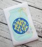 Glass Jar Monogram Applique | Machine Embroidery Designs by JuJu