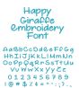 Happy Giraffe Embroidery Font Machine Embroidery Designs by JuJu