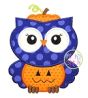 Owl Pumpkin Applique | Machine Embroidery Designs by JuJu