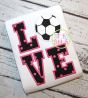 Soccer LOVE Applique Design | Machine Embroidery Designs by JuJu
