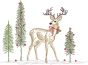 Christmas Deer Vintage Sketch | Machine Embroidery Designs by JuJu