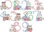 Coffee Lovers Numbers | Machine Embroidery Designs by JuJu